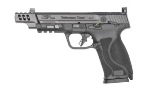 Black Smith & Wesson Performance Center M&P M2.0 10mm pistol with ported 5.6 inch barrel