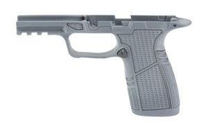 Tyrant CNC gray P365 X-Macro grip module with Picatinny rail