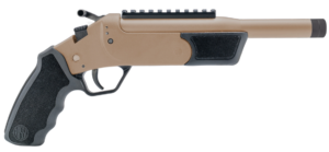 Rossi Brawler 300 Blackout single shot pistol with 9 inch threaded barrel in Flat Dark Earth