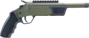 Rossi Brawler 300 Blackout single shot pistol with OD Green frame and black 9 inch threaded barrel
