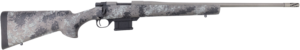 Howa Fenceline Mini 300 Blackout bolt action rifle with grey camo stock and muzzle brake