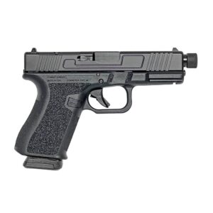 Black Combat Armory CA19 OR 9mm pistol with threaded barrel and optic-cut slide