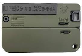 Trailblazer LifeCard .22 WMR folding single-shot pistol in Bazooka Green finish
