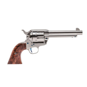 Standard Manufacturing SAA .45 Colt revolver with 5.5 inch nickel barrel and walnut grips