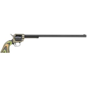 Heritage Rough Rider .22 LR revolver with 16 inch black barrel and green camo laminate grips