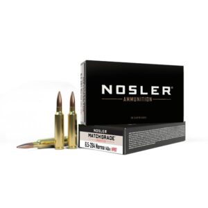 Box of Nosler Match Grade 6.5x284 Norma 140gr HPBT rifle ammunition