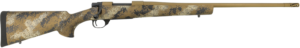 Howa Fenceline bolt action rifle in 7mm Rem Mag with Scorched Earth camo stock and muzzle brake
