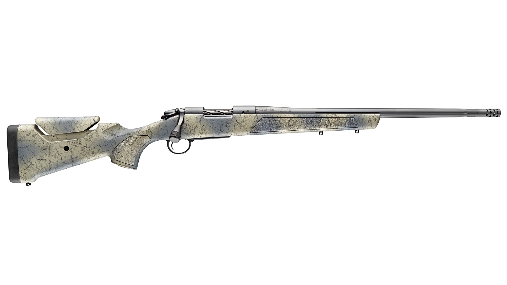 Bergara B-14 Sierra Wilderness 25 Creedmoor bolt action rifle in Sniper Grey with fluted barrel