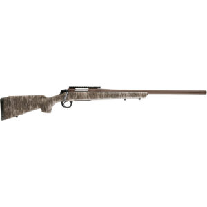 CVA Cascade XT 350 Legend rifle with bronze fluted barrel and Bottomland camo stock