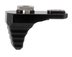 Phase 5 Micro Stop M-LOK black anodized aluminum handstop with low-profile ramped design for AR rails