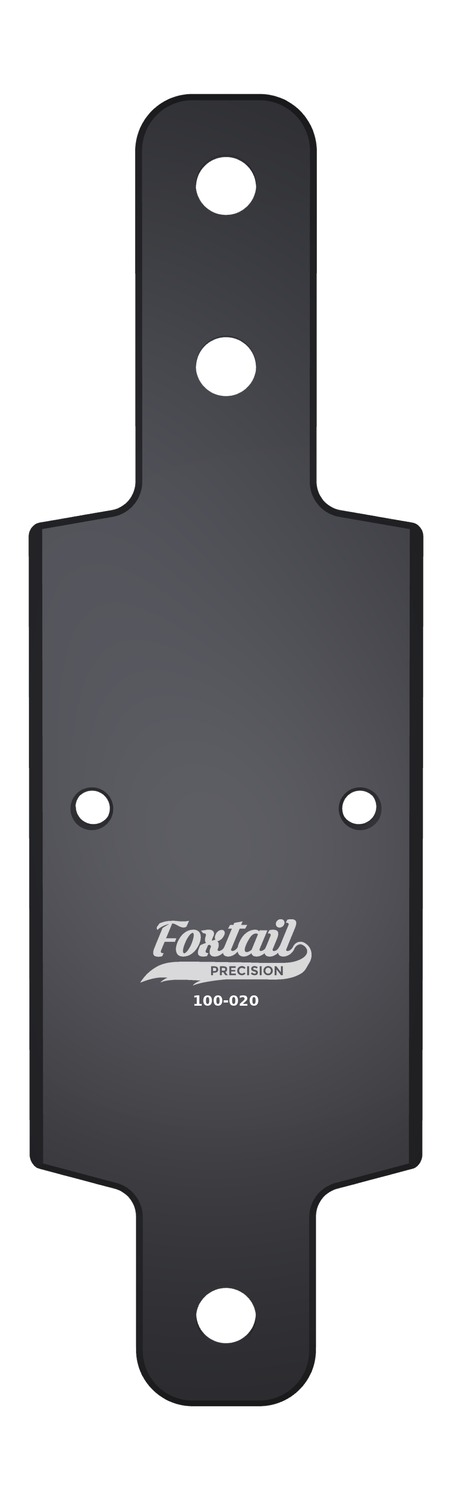 Foxtail Precision 100020 black Mossberg 500 red dot mount plate for RMR and SRO optics