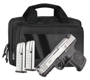 Smith & Wesson SD9 2.0 Bundle pistol with satin stainless slide and black frame