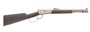 Taylor's & Company 1892 Alaskan Takedown lever action rifle with matte chrome barrel and black stock