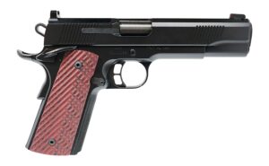 Kimber Custom Black Next Gen 9mm 1911 pistol with black finish and walnut grips