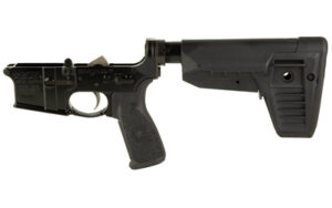 BCM complete lower receiver in black with Mod 1 SOPMOD widebody stock and MK2 RMS