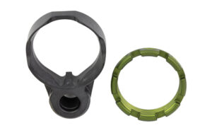 Fortis K1 Enhanced End Plate with OD green tapered castle nut and QD sling socket for AR-15