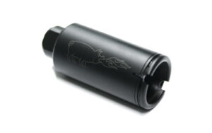 Noveske KX3 Flaming Pig flash suppressor in black nitride with 1/2x28 threads for 5.56