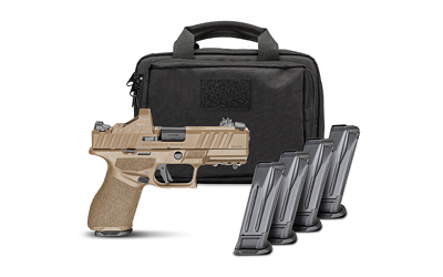 Springfield Echelon 4.0C Gear Pac 9mm pistol in Flat Dark Earth with Viridian RFX11 green dot
