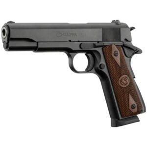 Chiappa 1911 Field .45 ACP pistol with black finish and checkered walnut grips