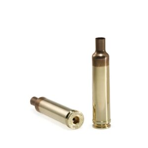 Peterson Match-Grade 257 Weatherby unprimed rifle brass casings with Peterson headstamp, 50 count