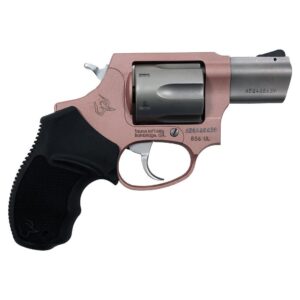 Taurus 856 Ultra Lite .38 Special revolver with rose gold frame and stainless cylinder