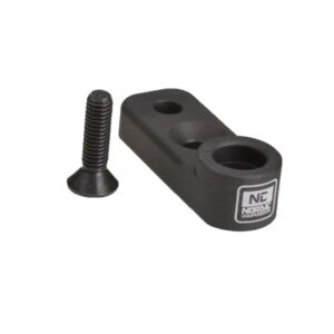 Nordic Components matte black shotgun QD mount plate for barrel clamps with mounting screw