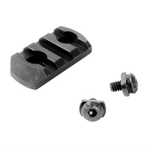 Geissele black 3-slot Picatinny accessory rail for M-LOK handguards with mounting hardware