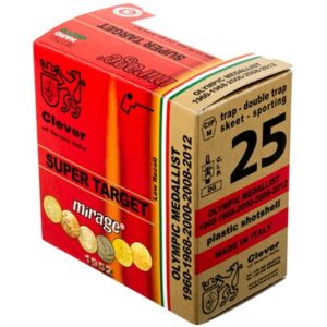 Box of Clever Mirage Super Target T1 28 gauge shotgun shells with 3/4oz #9 shot