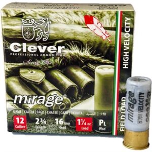 Box of Clever T3 HV Game 12GA 2-3/4 inch 1-1/4oz #7.5 lead shot shotshells