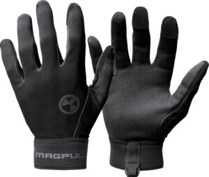 Magpul Technical Glove 2.0 in black, XL, showing suede palm and neoprene cuff