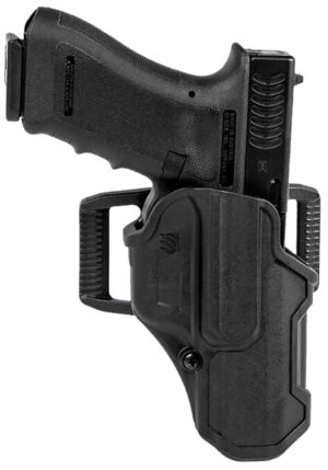 Blackhawk T-Series L2C Light Bearing black polymer OWB holster for Sig P320 right hand