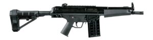 PTR 51P BR black .308 pistol with 8.5 inch threaded barrel and SBA4 brace