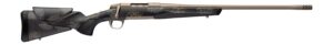 Browning 036142299 X-Bolt 2 Speed HD Full Size 6.8 Western 3+1 24" Smoked Bronze Cerakote Fluted Threaded Barrel, Smoked Bronze Cerakote Steel Drilled & Tapped Receiver, Bronze/Gray Camo w/Black Overm