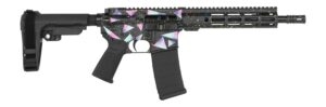 Shark Coast Tactical Miami 5.56 AR pistol with colorful Cerakote and SBA3 brace