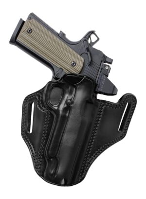 Galco Combat Master 2.0 black steerhide OWB pancake holster for Sig P365XL, right hand
