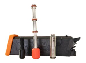 DryFireMag Smart Red Laser Training System for Glock 9mm with blaze orange base plate and SureStrike laser cartridge