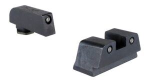 Trijicon suppressor height night sights for Glock 43X/48 MOS with black front and rear green tritium