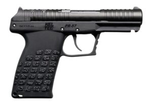 Kel-Tec PR-5.7 Compact black 5.7x28mm pistol with serrated optic ready slide