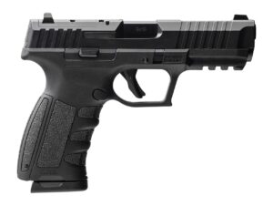 Black MAC RA-9 full size 9mm striker-fired pistol with optic ready slide and rail
