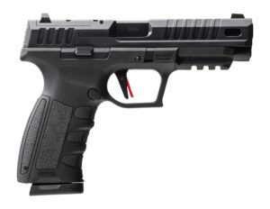 MAC RA-9 Defense S 9mm pistol with black window-cut slide and polymer frame