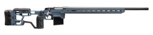 Bergara Premier Competition Elite 6mm GT rifle with blue titanium chassis and black barrel