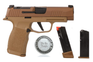 SIG SAUER P365XL 2A Edition 9mm pistol in coyote tan with optic-ready slide