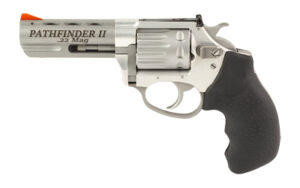 Charter Arms Pathfinder II .22 WMR revolver with stainless finish, 3.5-inch barrel, and black rubber grips