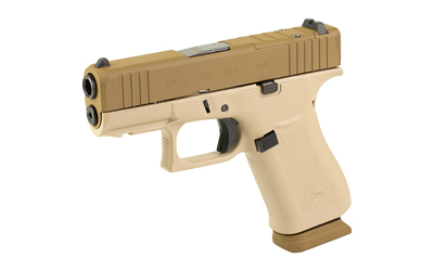 Glock 43X 9mm Pistol Two Tone Tan Cerakote, 15 Round, 3.41" Barrel - Image 3