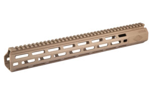 Reptilia 15" M-LOK handguard in Flat Dark Earth with full-length top Picatinny rail for AR-15