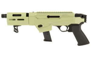 Ruger PC Charger 9mm pistol with Desert Verde green Cerakote finish and threaded barrel