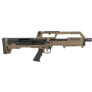 Escort BullTac .410 bullpup pump shotgun in Flat Dark Earth with carry handle and 18-inch barrel
