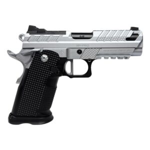 Fusion XP Pro V2 9mm chrome double-stack 1911 pistol with ambidextrous thumb ledge and optic-ready slide