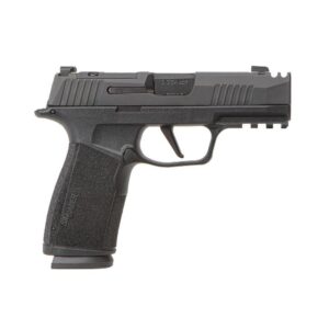 Sig Sauer P365-XMACRO Comp 9mm pistol with black Nitron slide, integrated compensator, and optic-ready cut