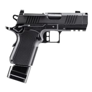 Alpha Foxtrot AF1911 Romulus 9mm pistol with black DLC finish and ported 3.5 inch barrel